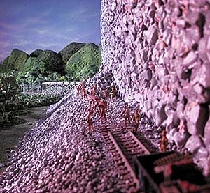 'Construction Work on the Death Railway' by Asienreisender